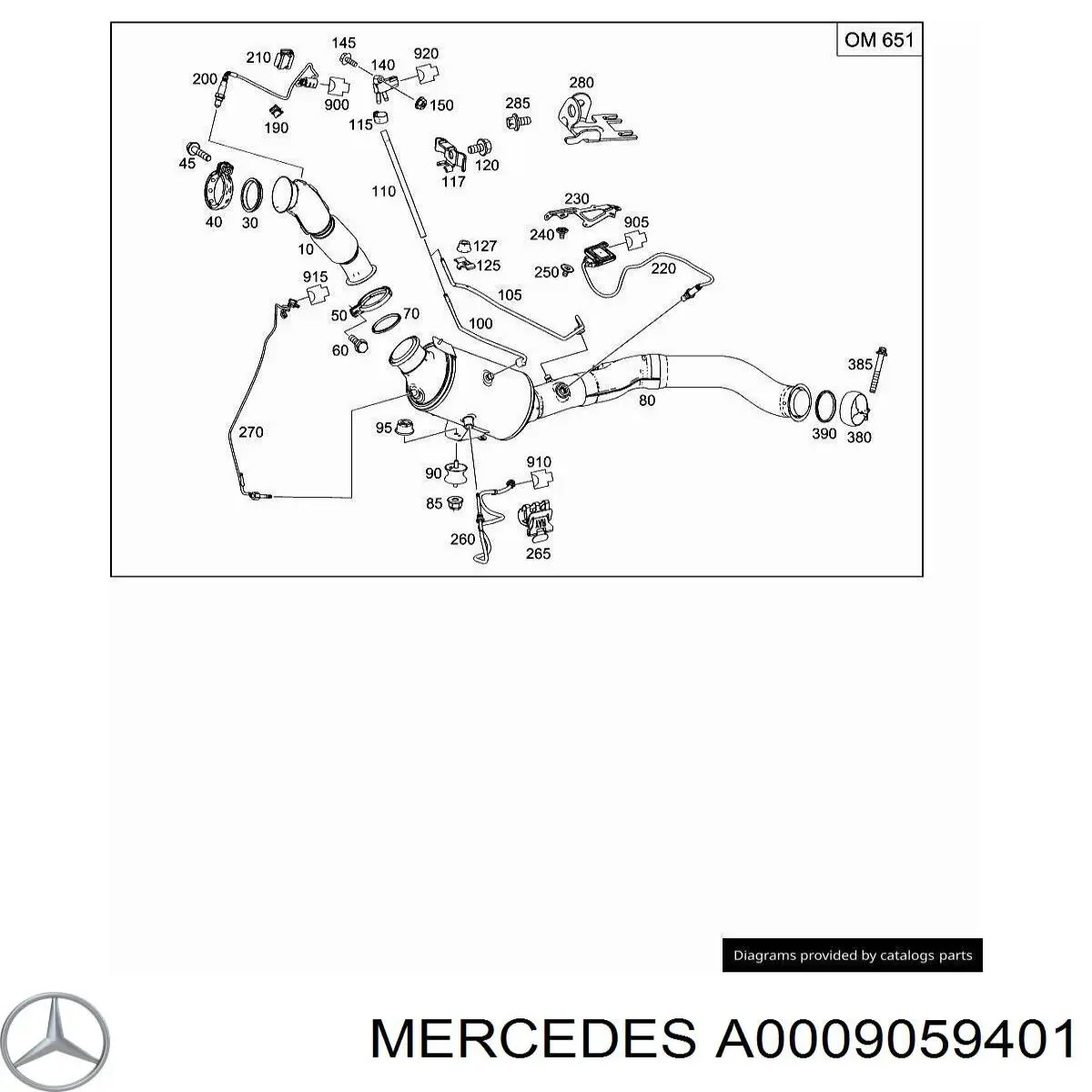 Sensor de temperatura dos gases de escape (GE), de filtro de partículas diesel Mercedes A0009050408 preço, a partir de 226,68 USD