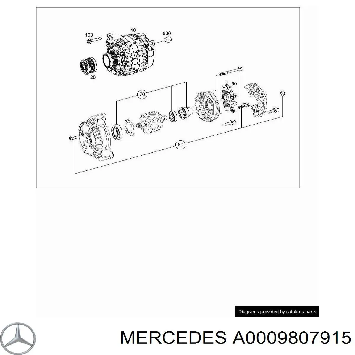 A0009807915 Mercedes 