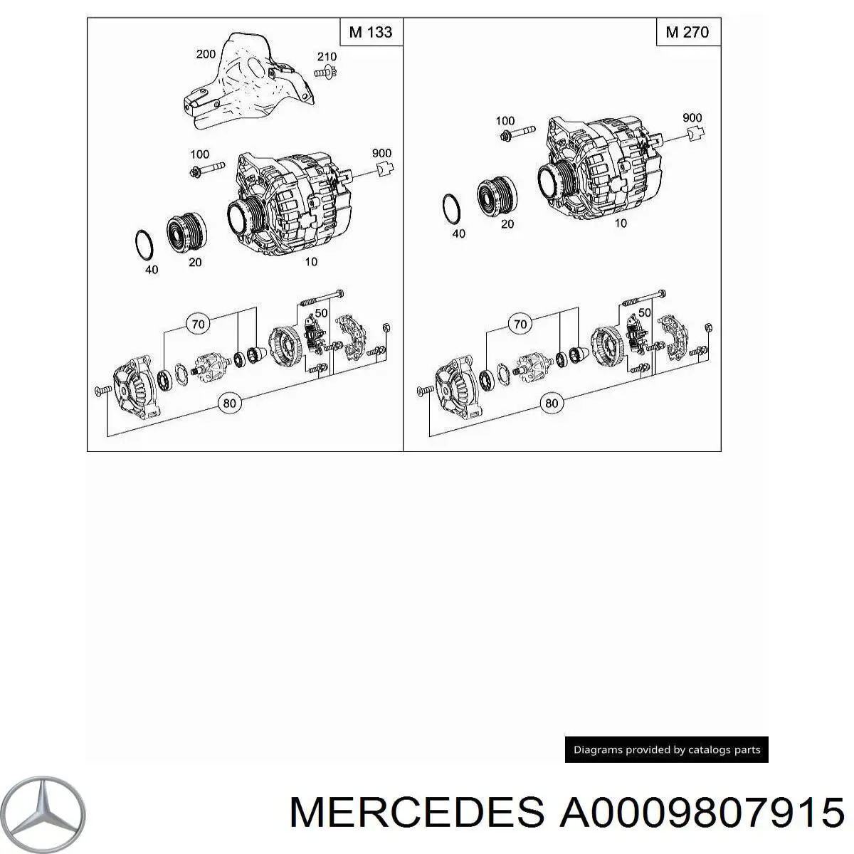  Mercedes A0009807915 preço, a partir de 243,99 USD