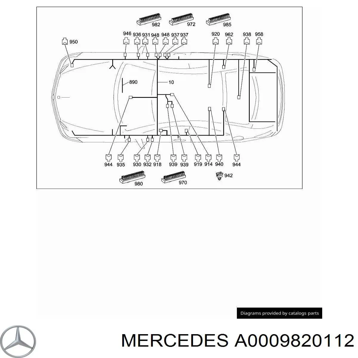  Mercedes A0009820112 preço, a partir de 38,28 USD
