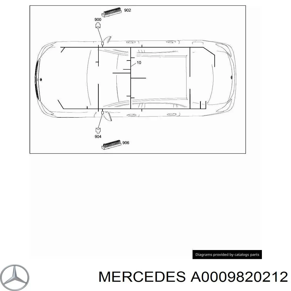  Mercedes A0009820212 preço, a partir de 45,99 USD
