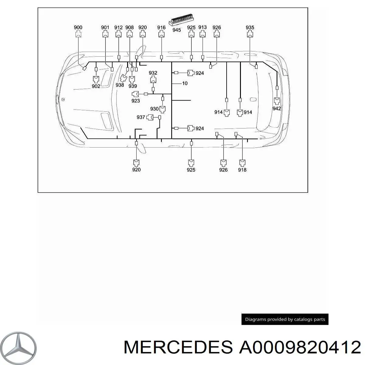 A0009820412 Mercedes 