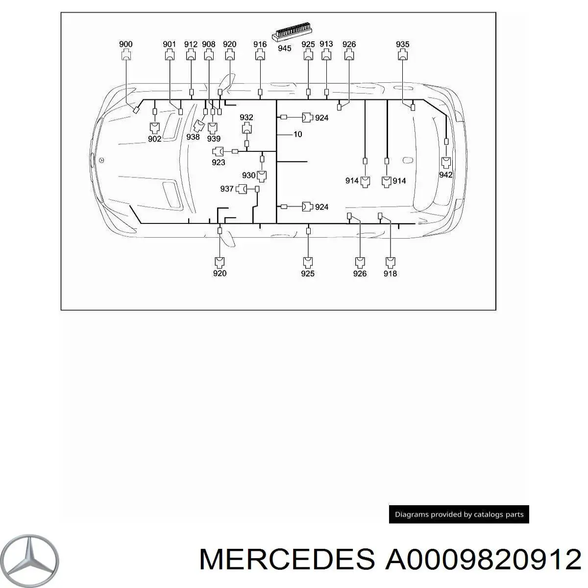 A0009820912 Mercedes 