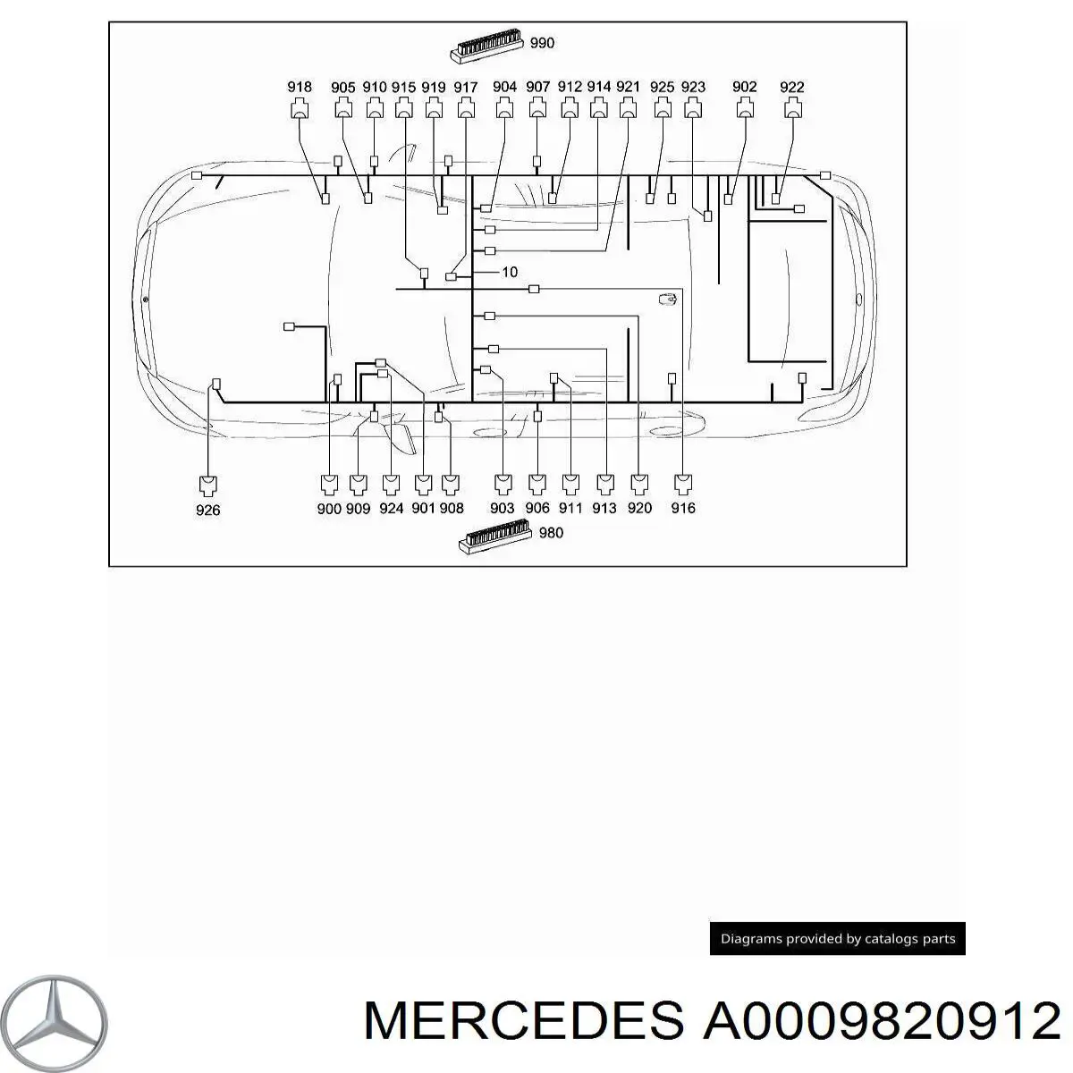  Mercedes A0009820912 preço, a partir de 37,24 USD