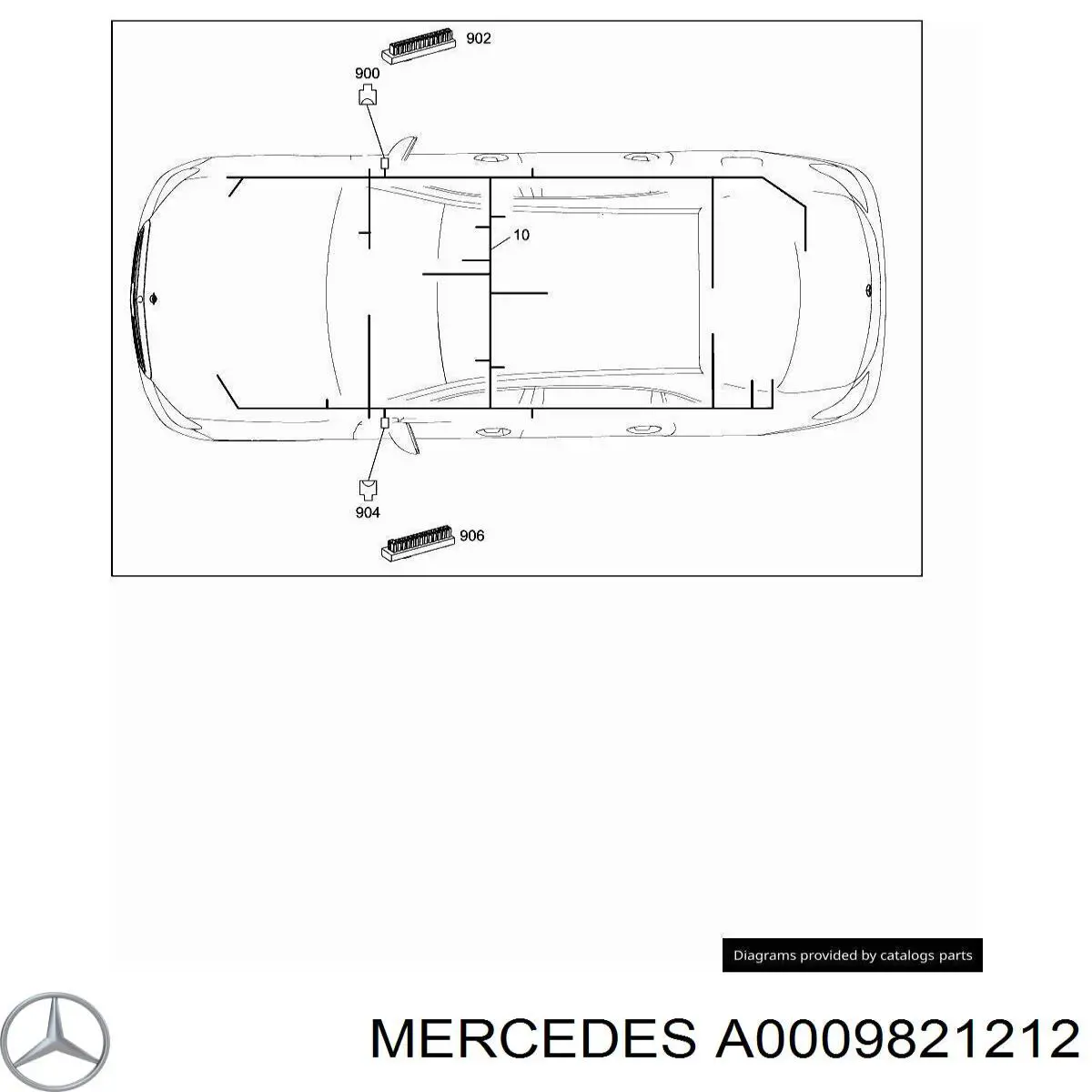 A0009821212 Mercedes 