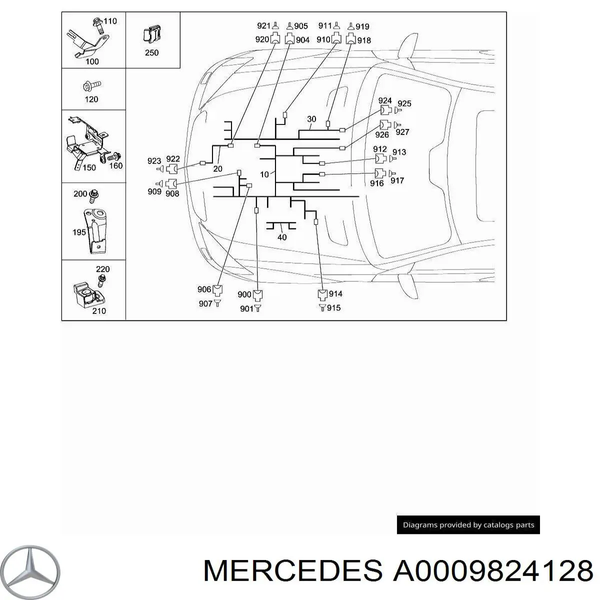  Mercedes A0009824128 preço, a partir de 7,85 USD