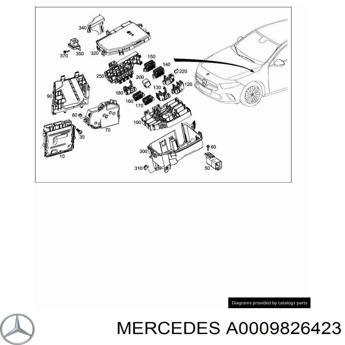A0009826423 Mercedes 