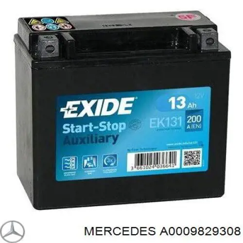 Bateria recarregável (PILHA) Mercedes A0009829308 preço, a partir de 31,25 USD