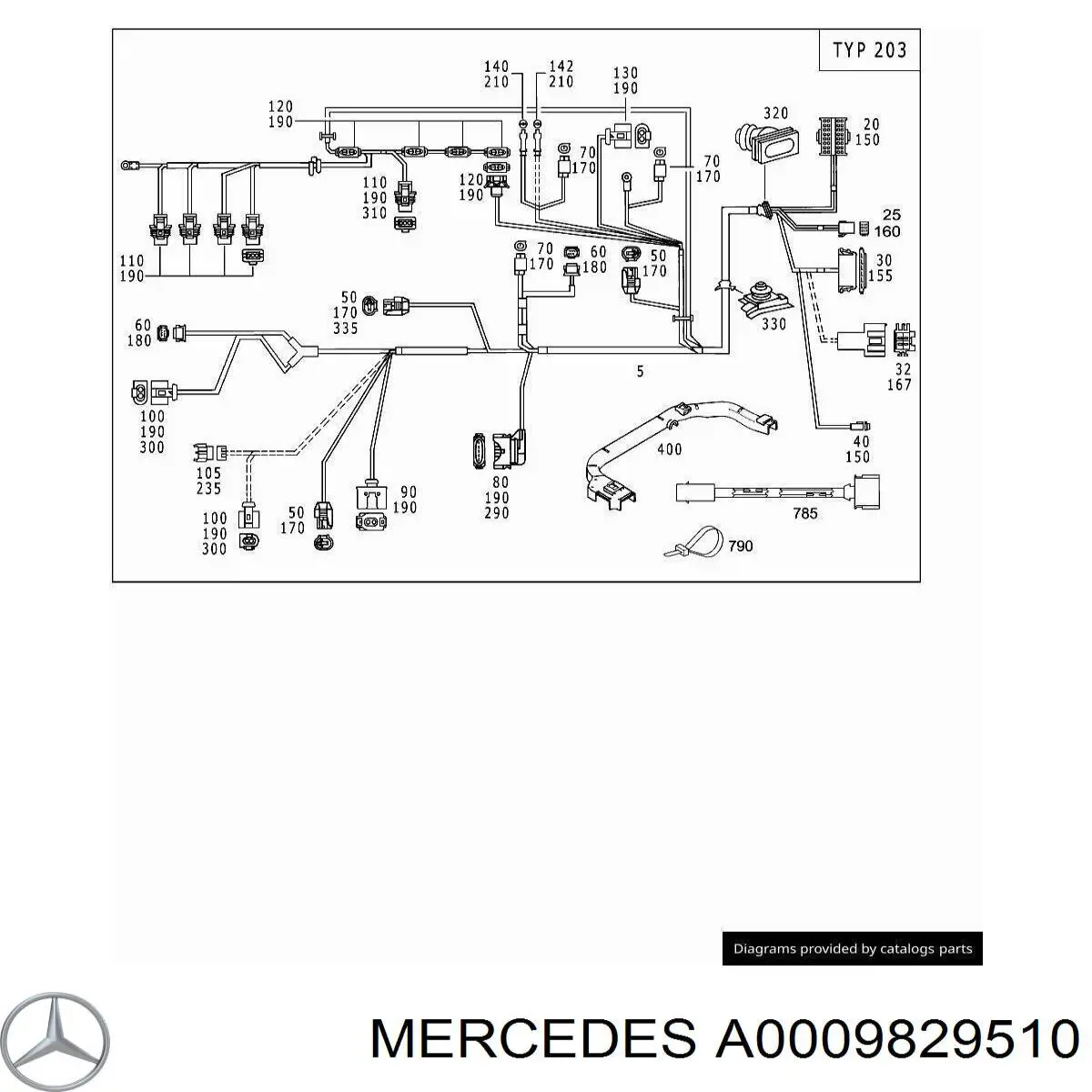 A0009829510 Mercedes 