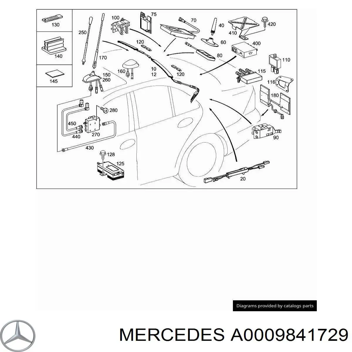 A0009841729 Mercedes 