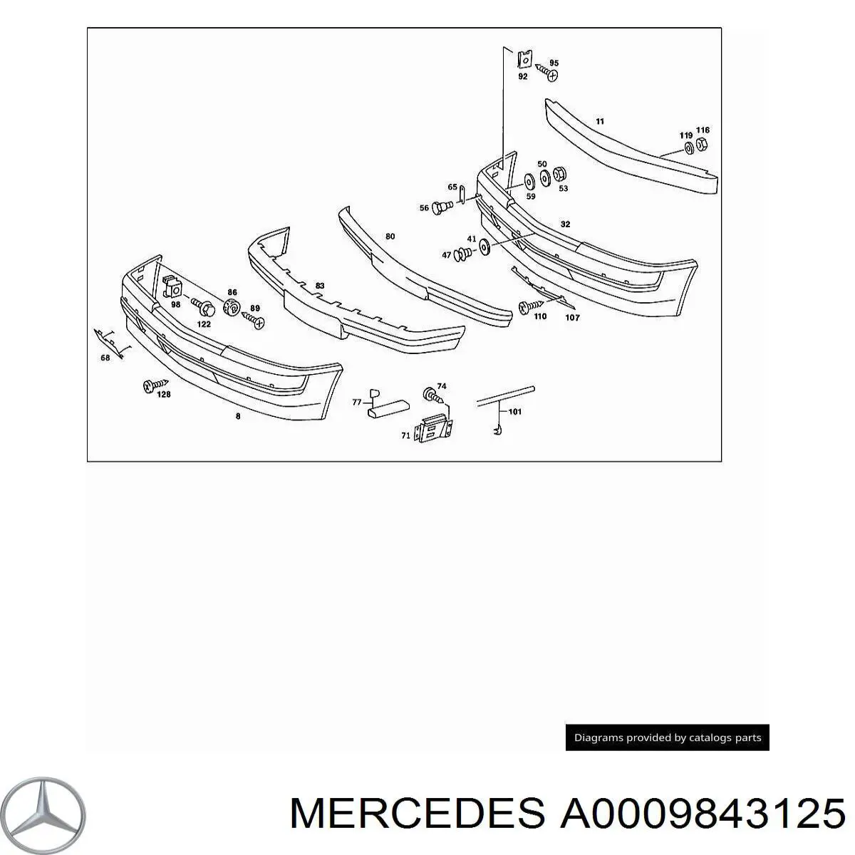  Mercedes A0009843125 preço, a partir de  
