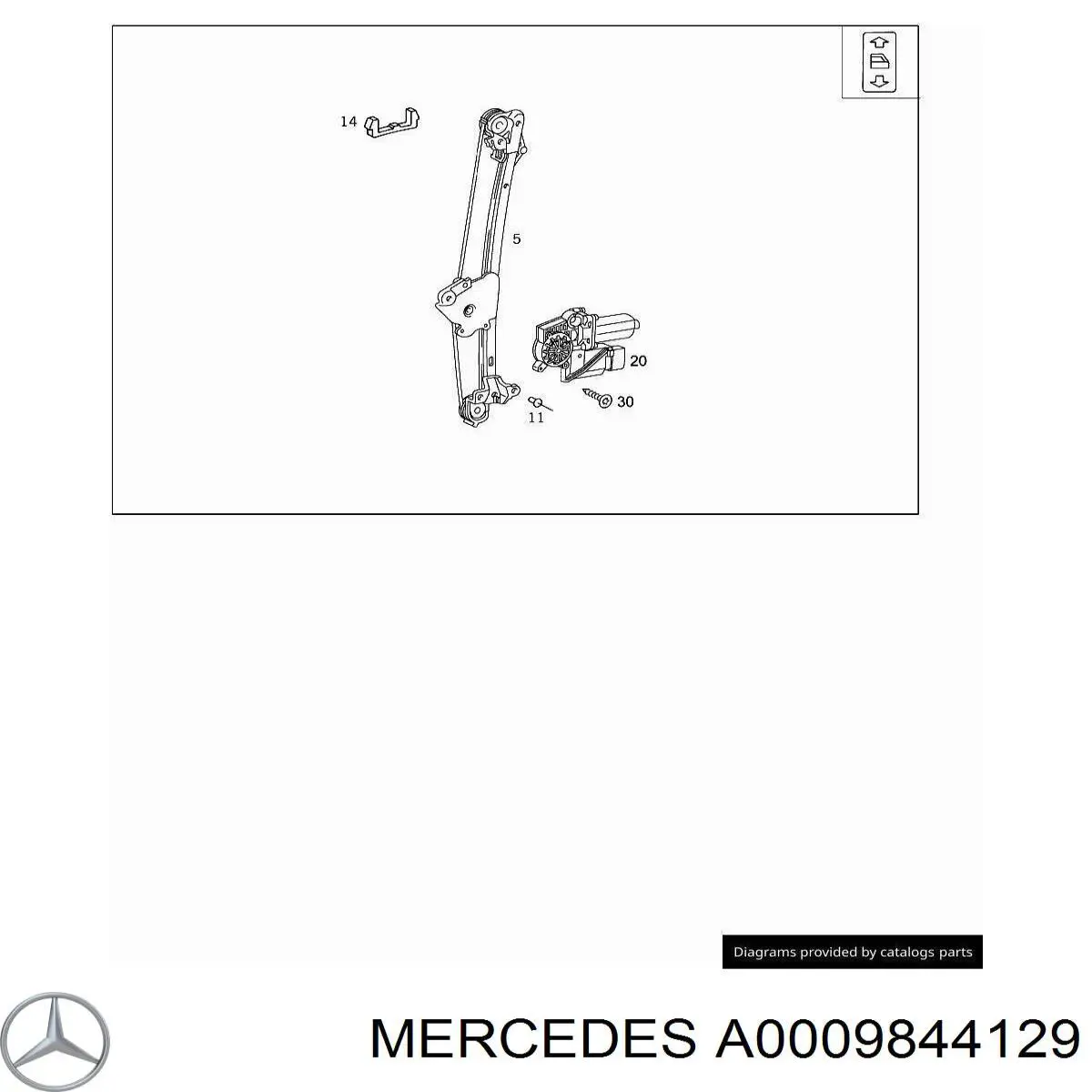 A0009844129 Mercedes 