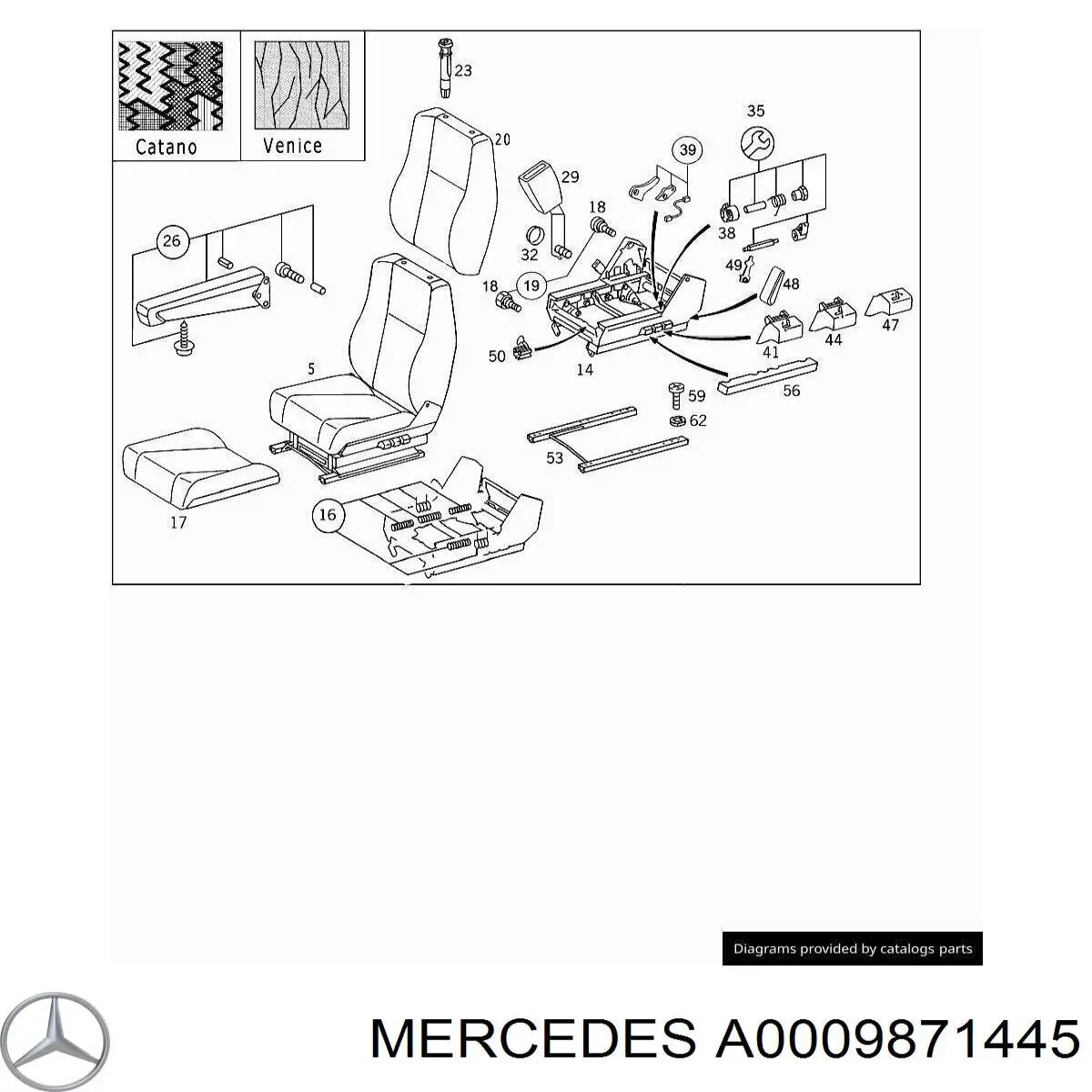 A0009871445 Mercedes 