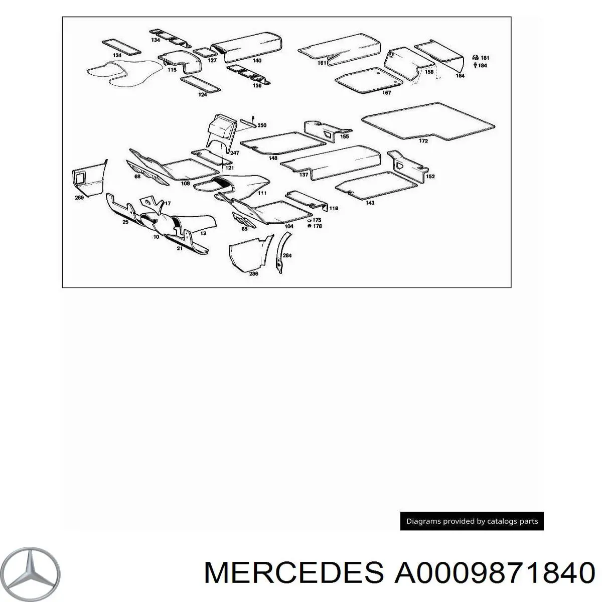  Mercedes A0009871840 preço, a partir de 3,69 USD