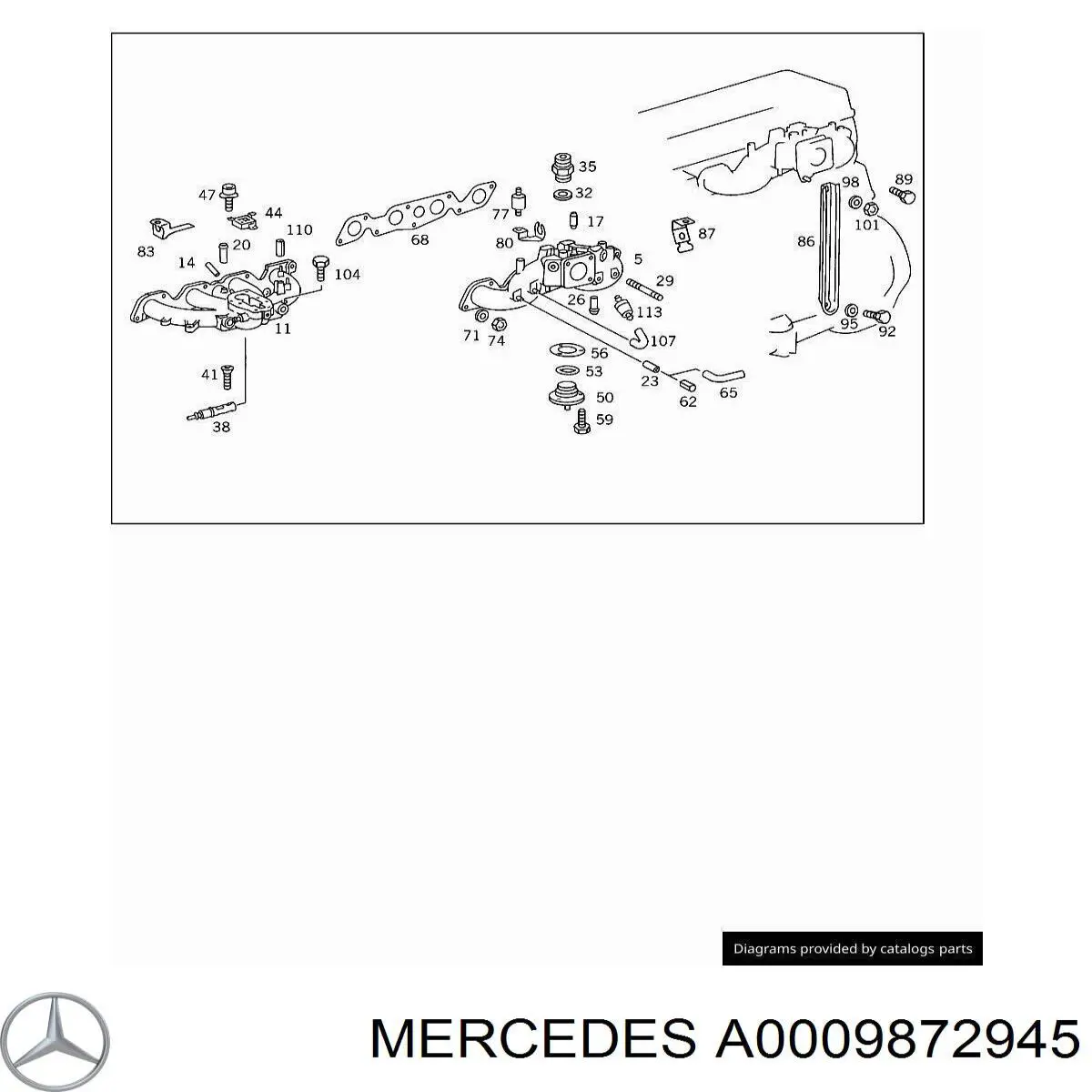 A0009872945 Mercedes 