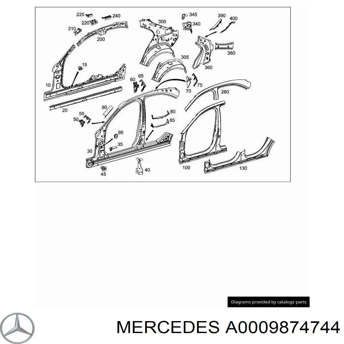  Mercedes A0039976686 preço, a partir de 1,74 USD
