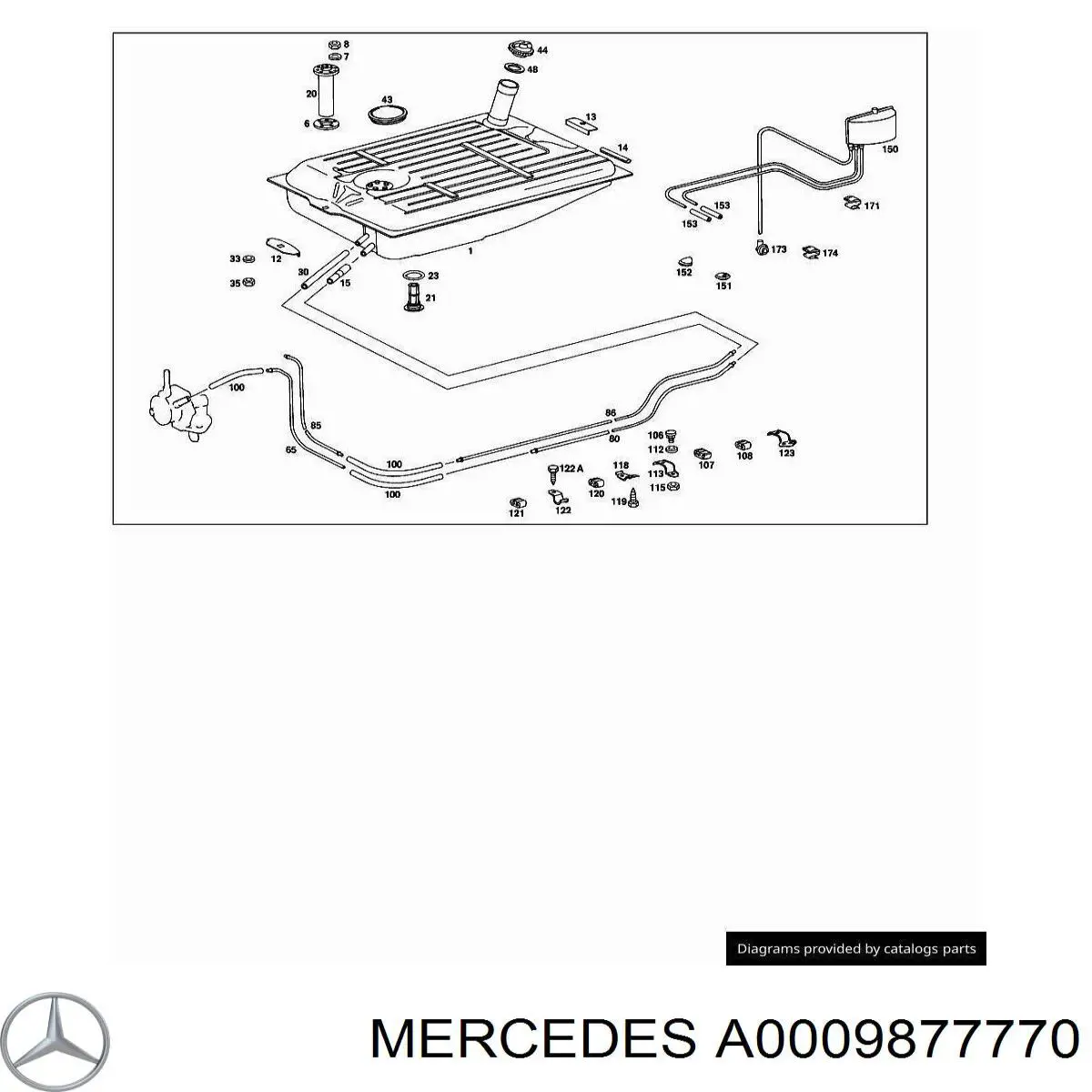  Mercedes A0009877770 preço, a partir de 132,61 USD