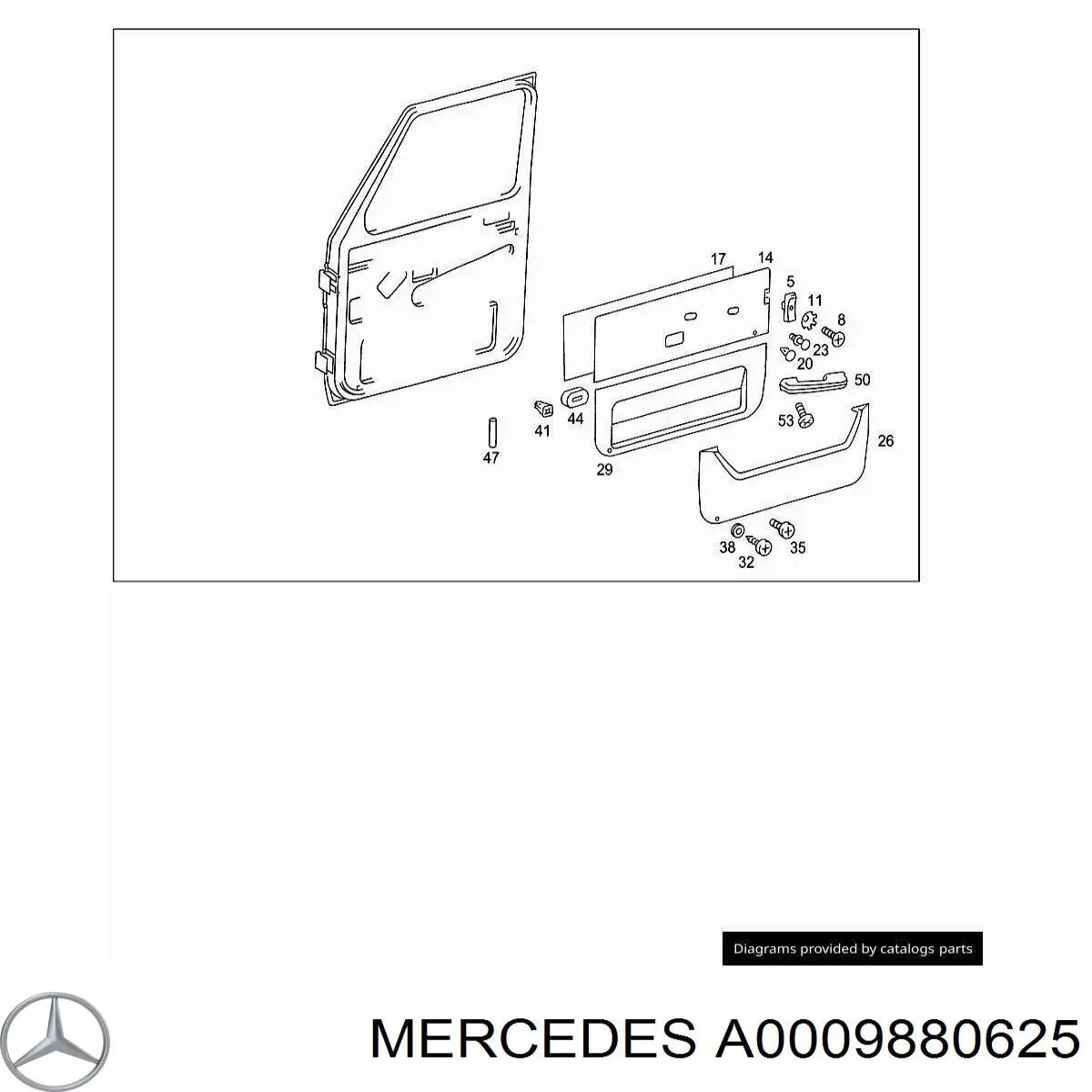 A0009880625 Mercedes 
