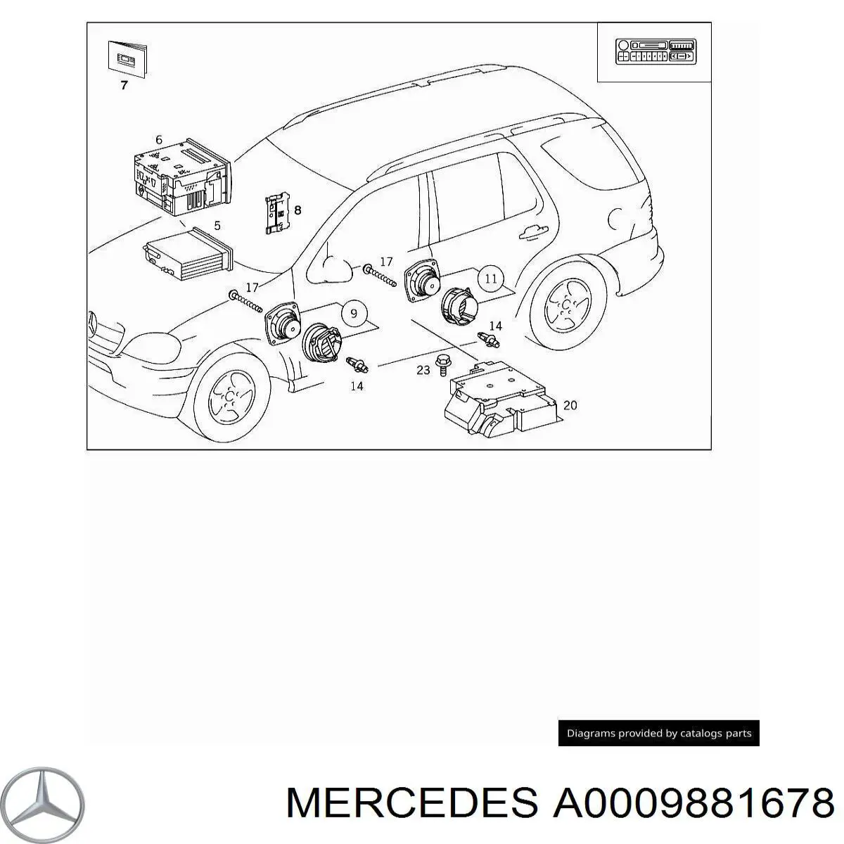 A0009881678 Mercedes 