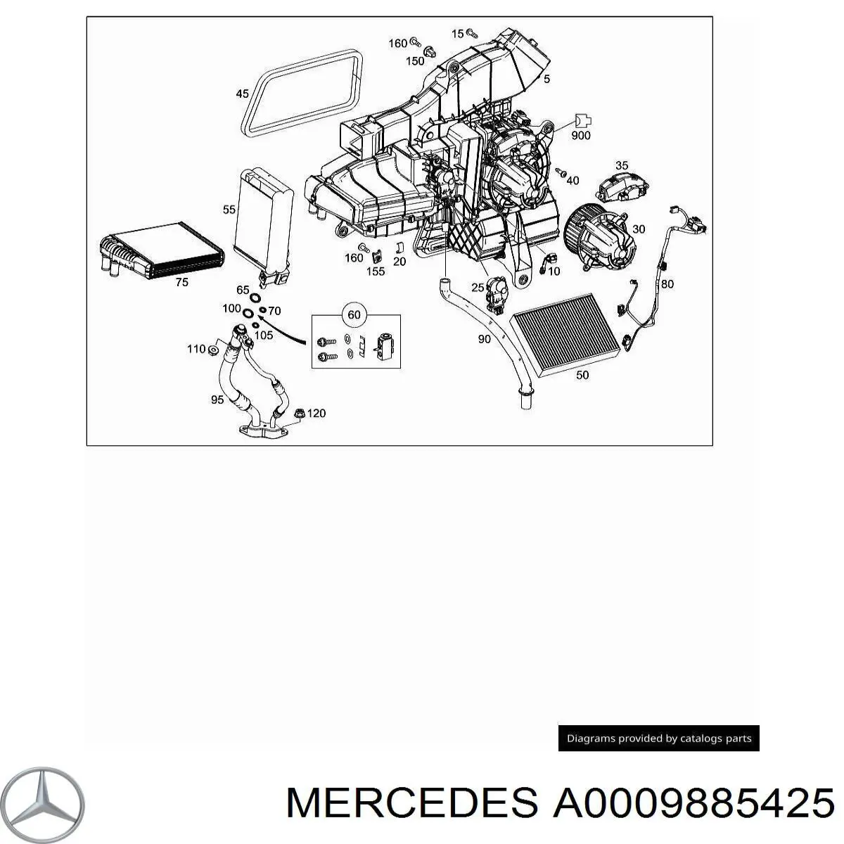 A0009885425 Mercedes 