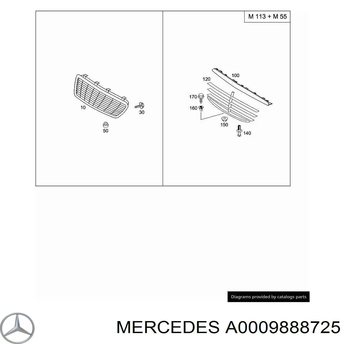  Mercedes A0009888725 preço, a partir de 3,26 USD