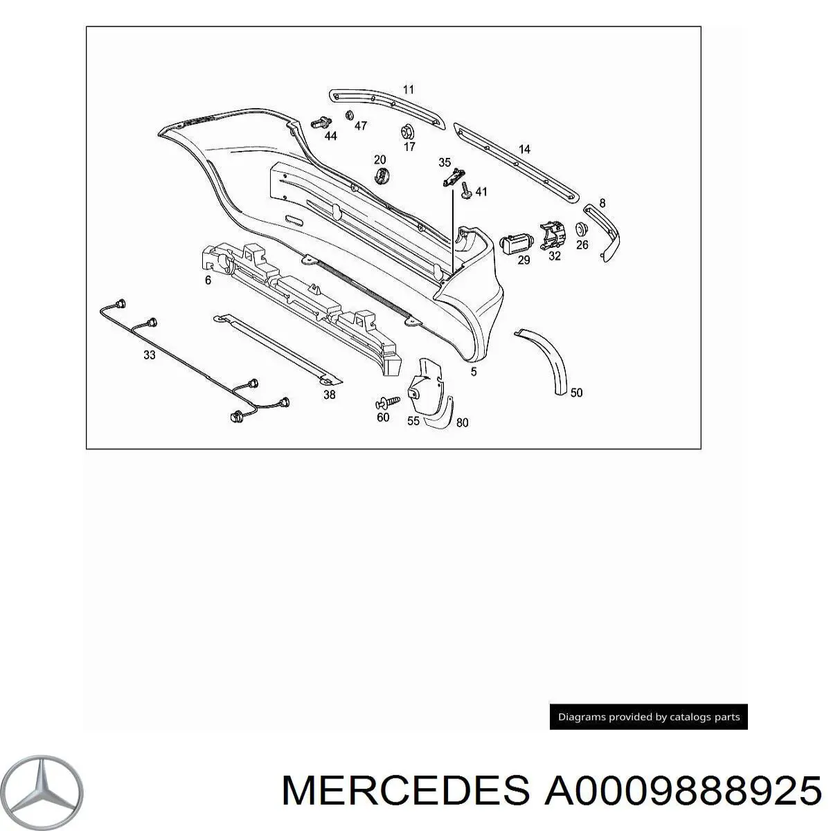 A0009888925 Mercedes 