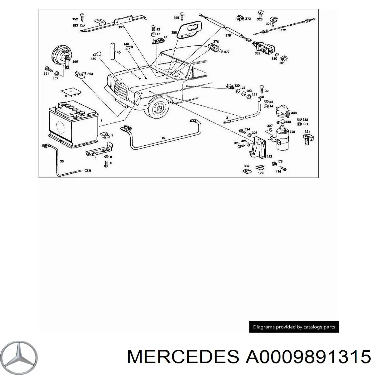 A0009891315 Mercedes 