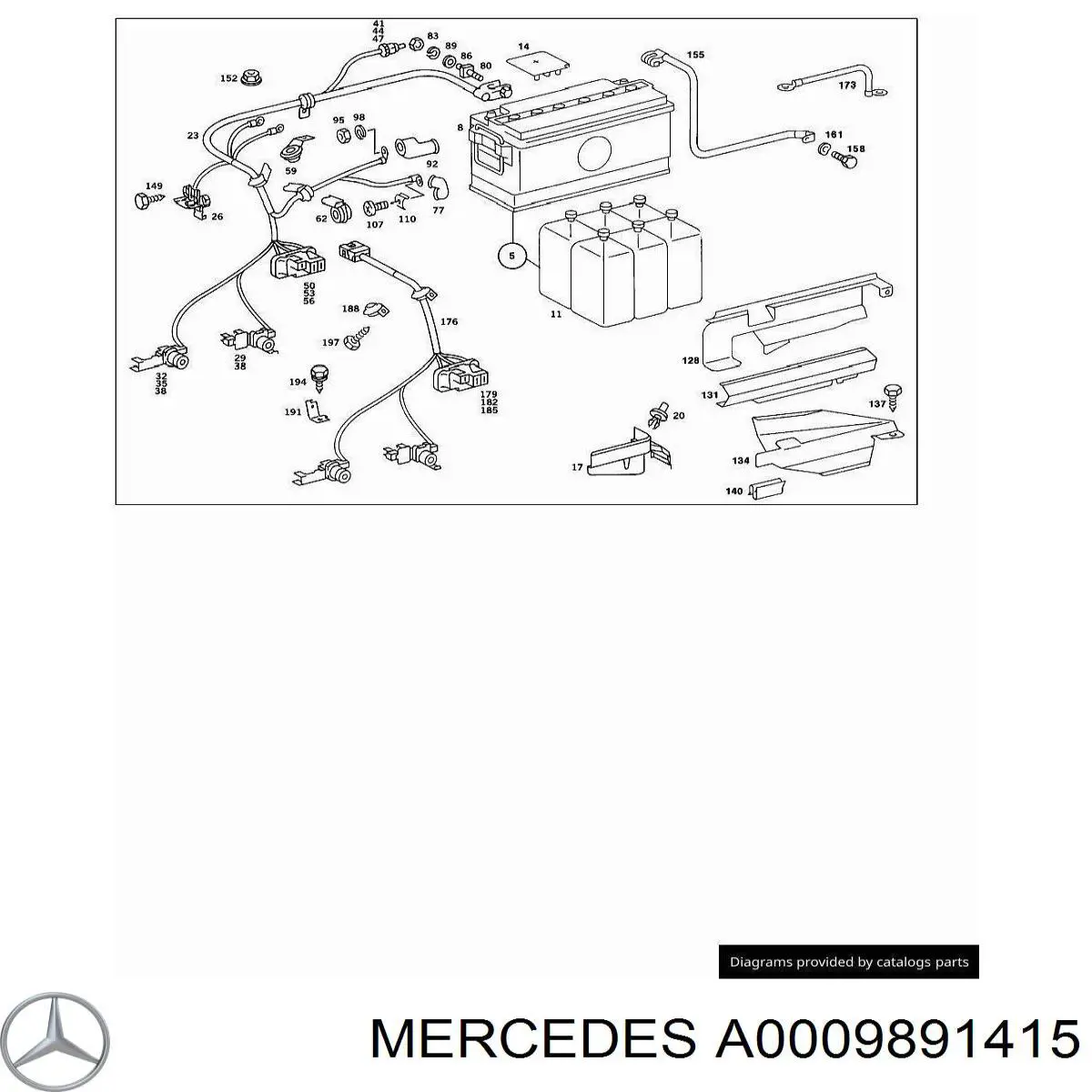 A0009891415 Mercedes 
