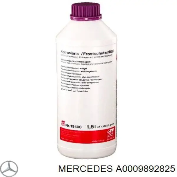 A0009892825 Mercedes Fluido de esfriamento