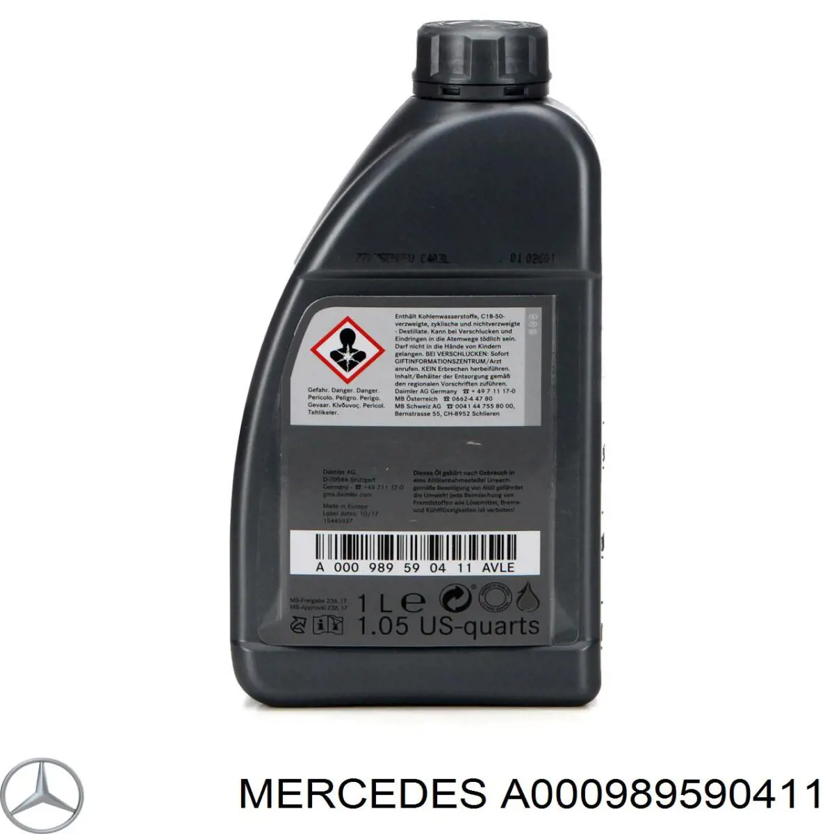 A000989590411 Mercedes Óleo de transmissão