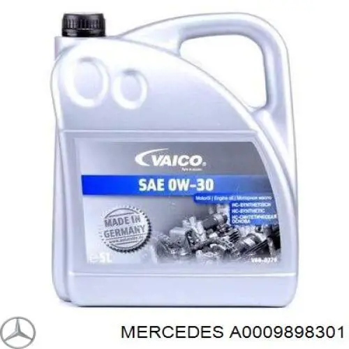 Óleo para motor A0009898301 Mercedes