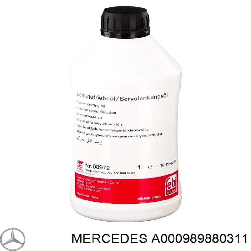 A000989880311 Mercedes Óleo hidráulico (fluido)