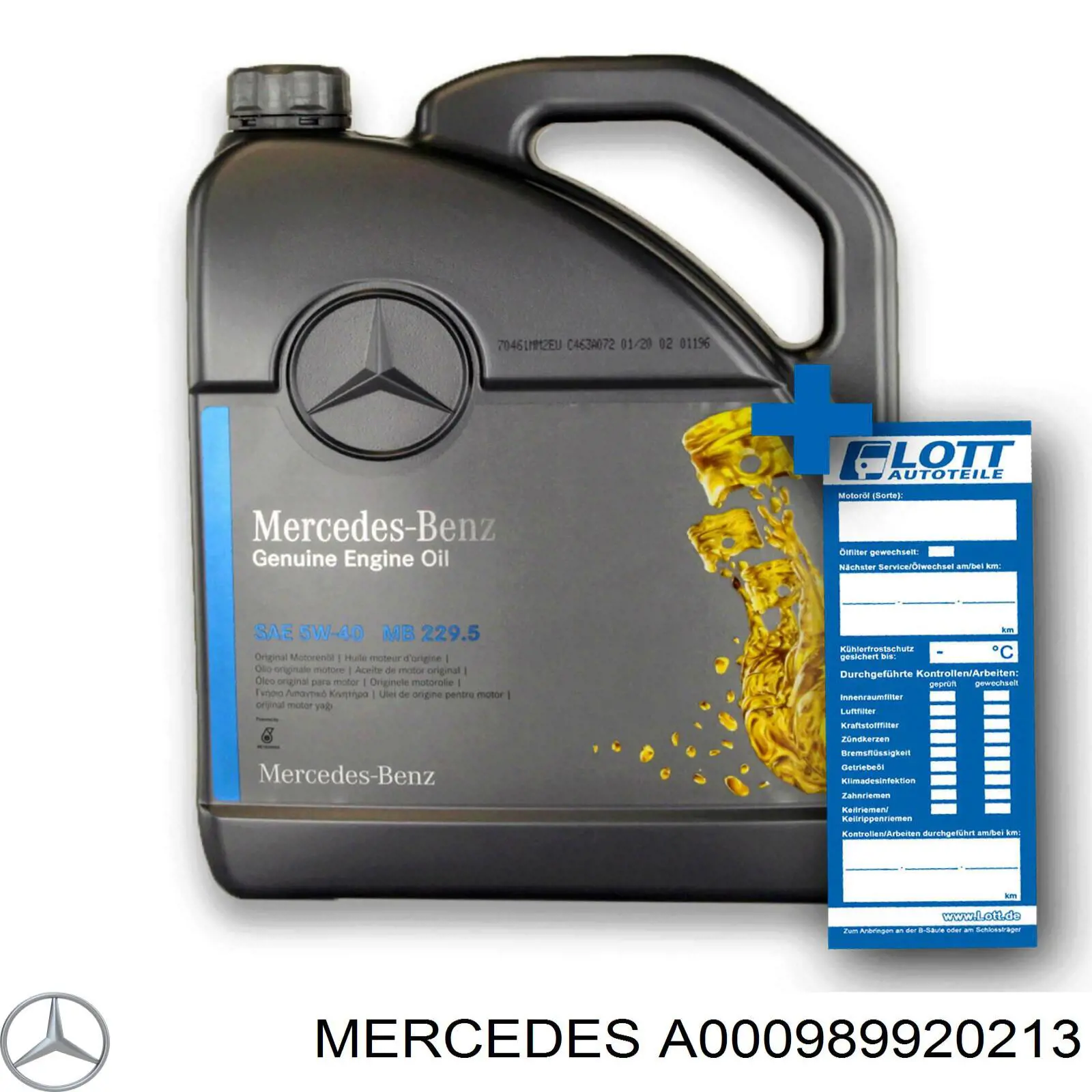 Óleo para motor Mercedes A000989920213 preço, a partir de 50,10 USD