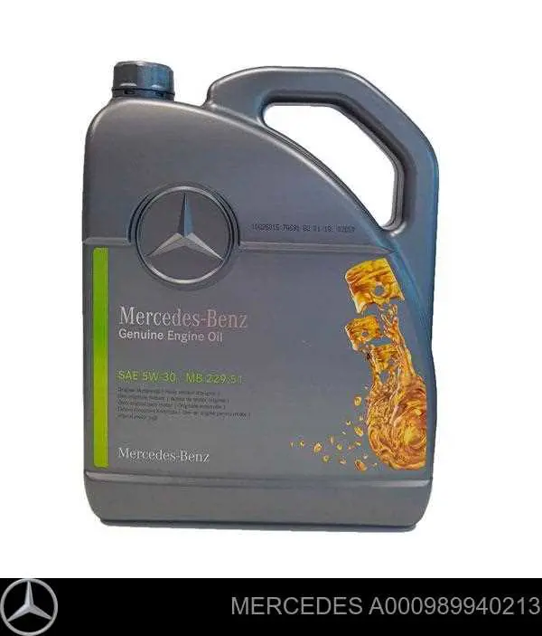 Óleo para motor A000989940213 Mercedes