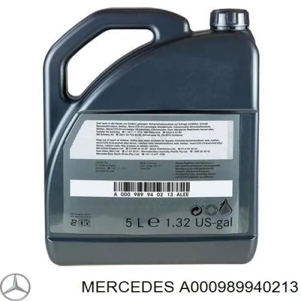 Óleo para motor Mercedes A000989940213 preço, a partir de 50,10 USD