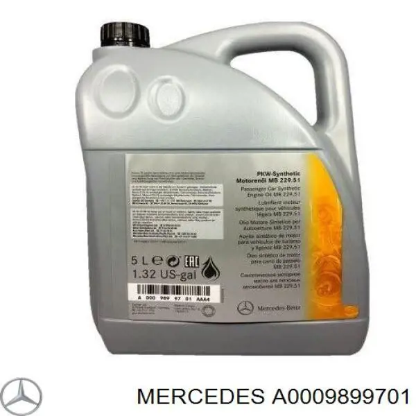A0009899701 Mercedes Óleo para motor