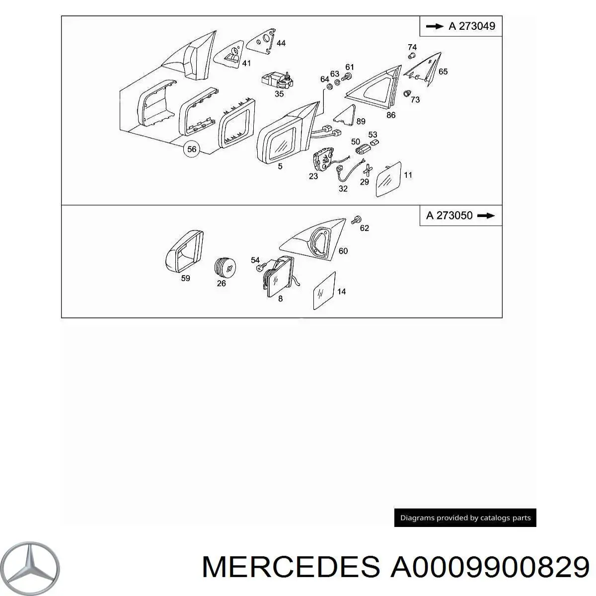 A0009900829 Mercedes 