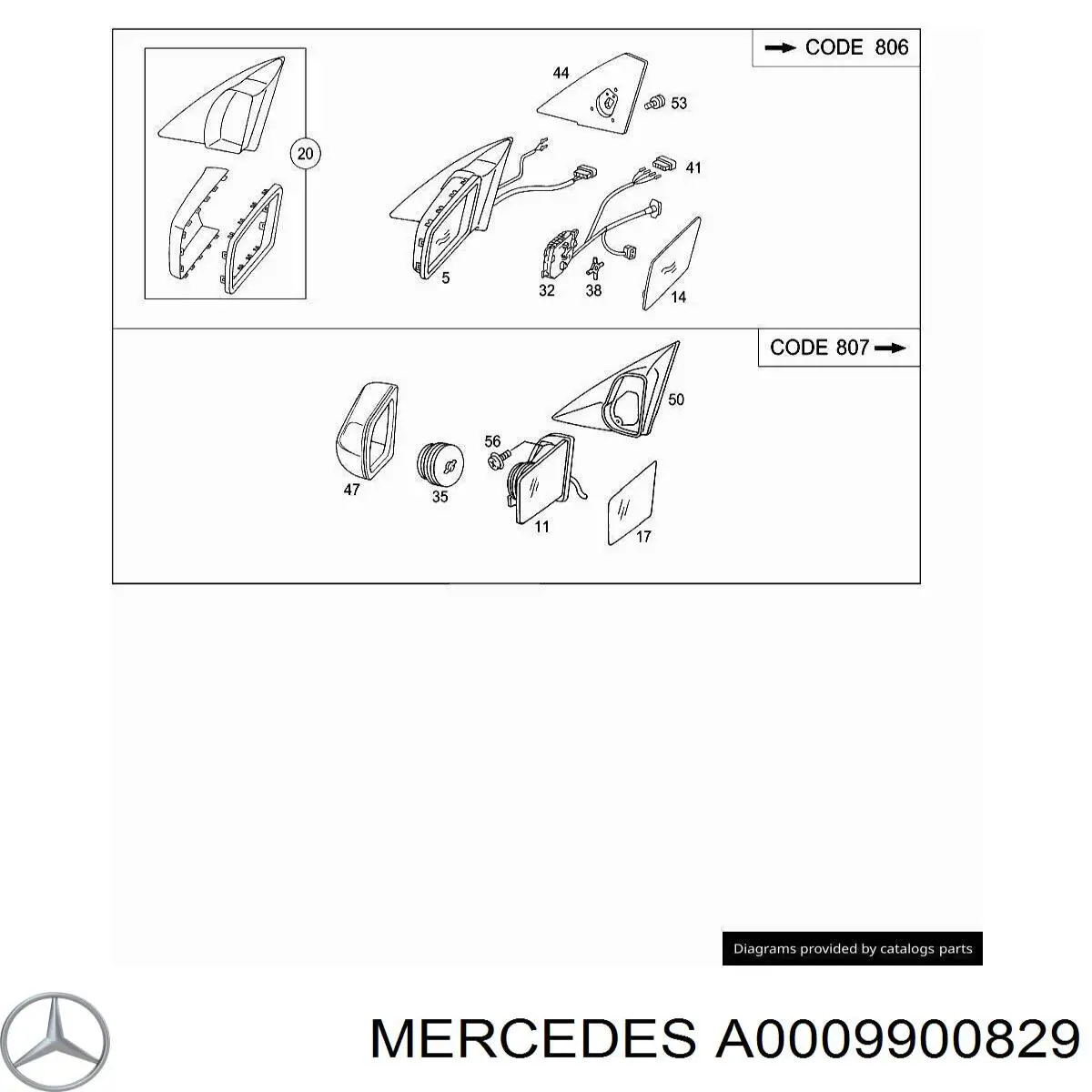  Mercedes A0009900829 preço, a partir de 7,35 USD