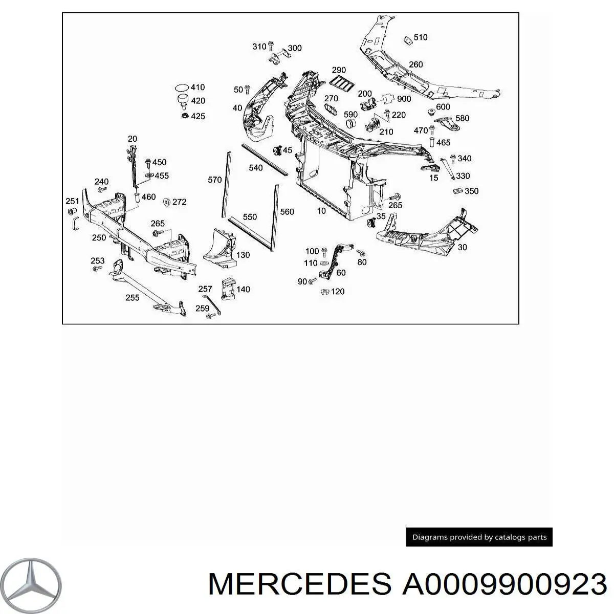 A0009900923 Mercedes 