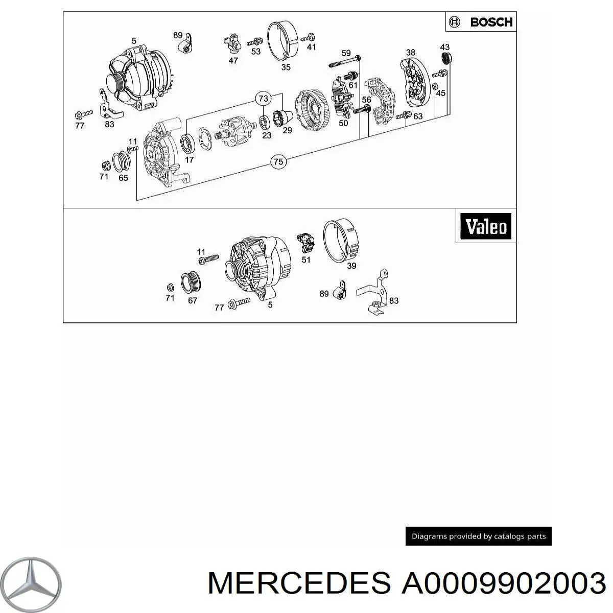 A0009902003 Mercedes 
