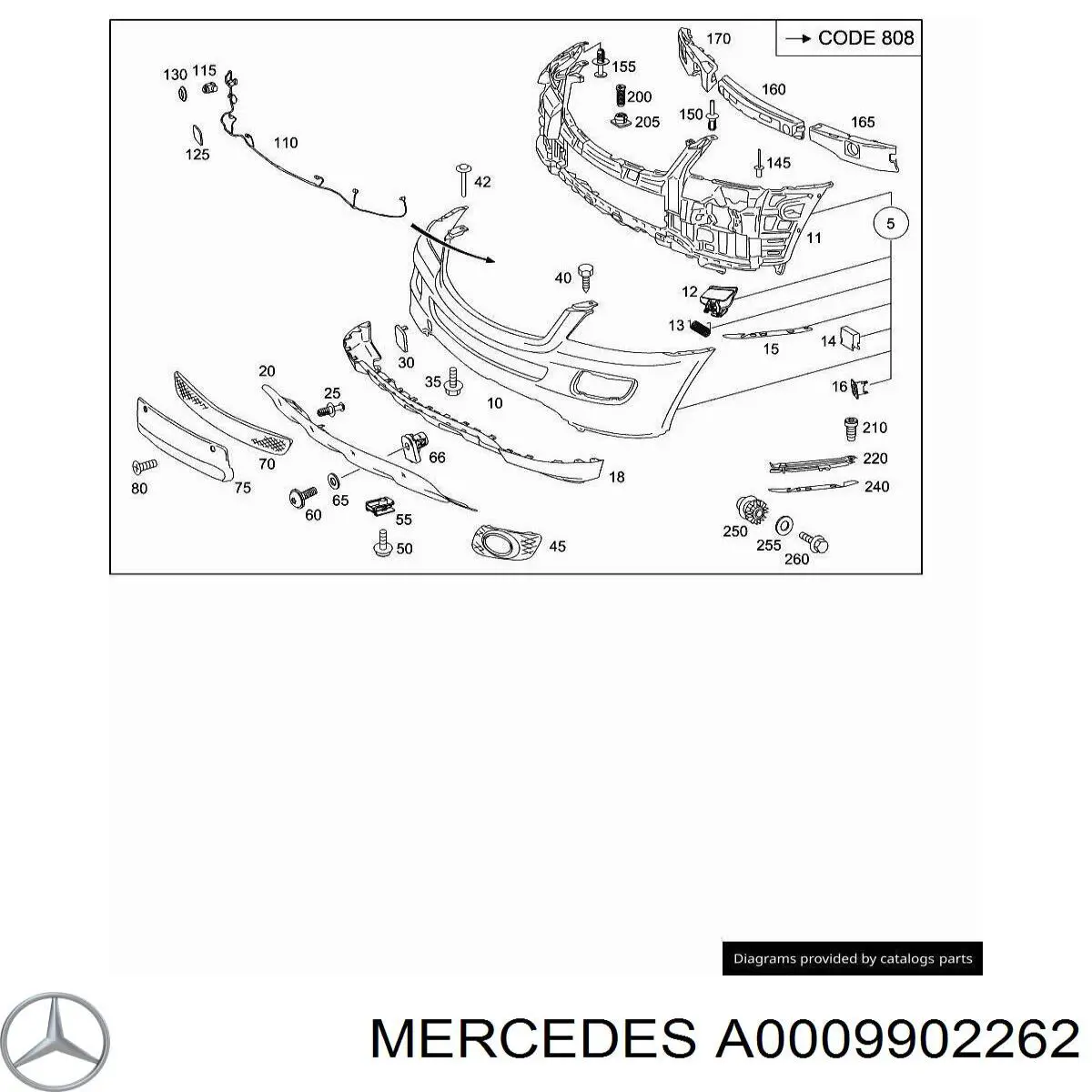 A0009902262 Mercedes 
