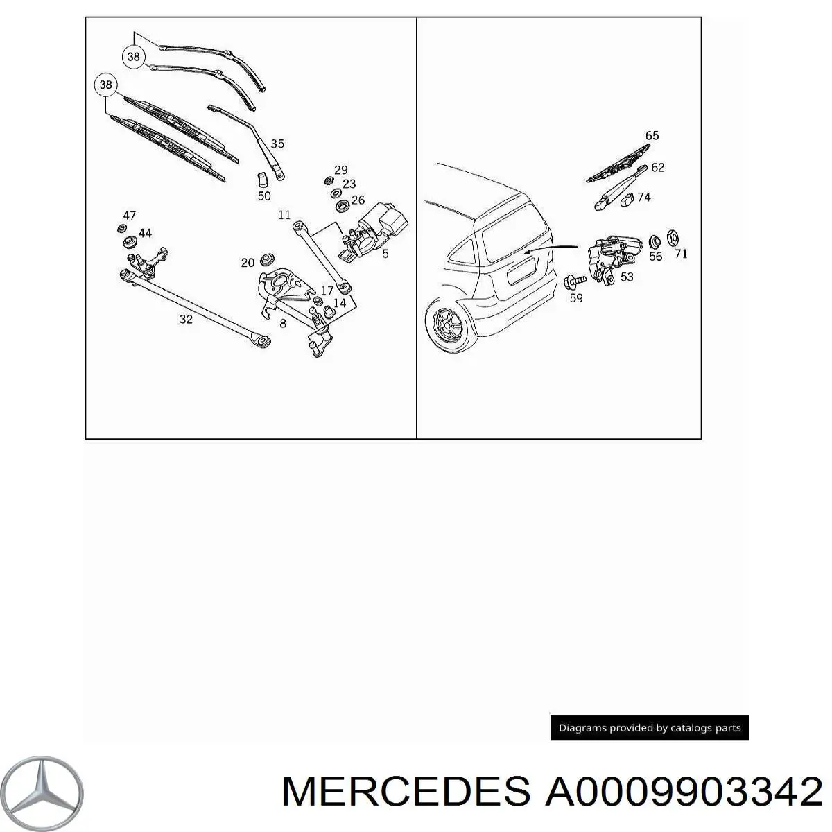 A0009903342 Mercedes 