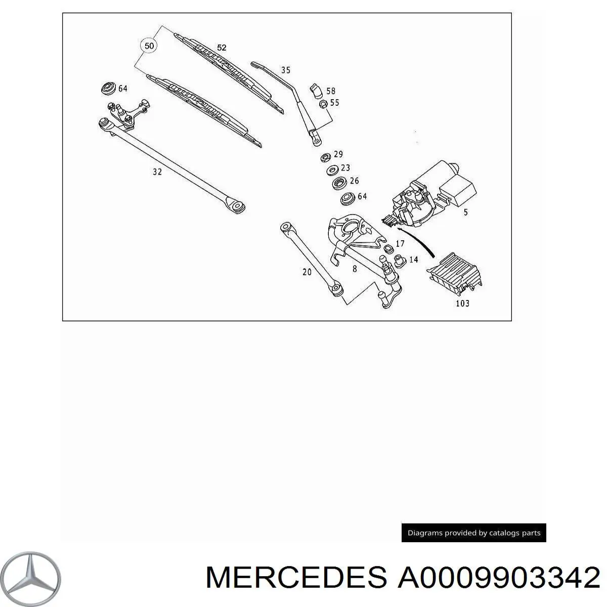  Mercedes A0009903342 preço, a partir de 6,05 USD