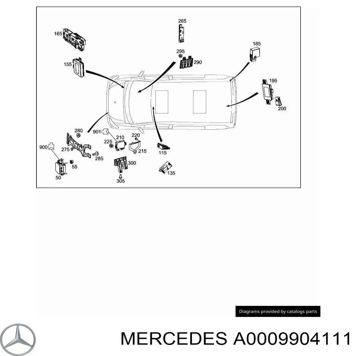 A0009904111 Mercedes 
