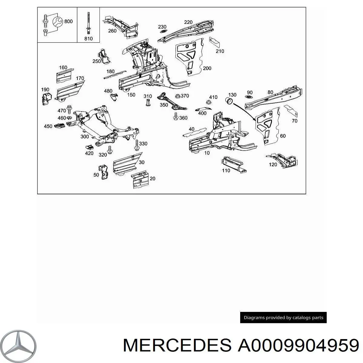  Mercedes A0009904959 preço, a partir de 7,52 USD