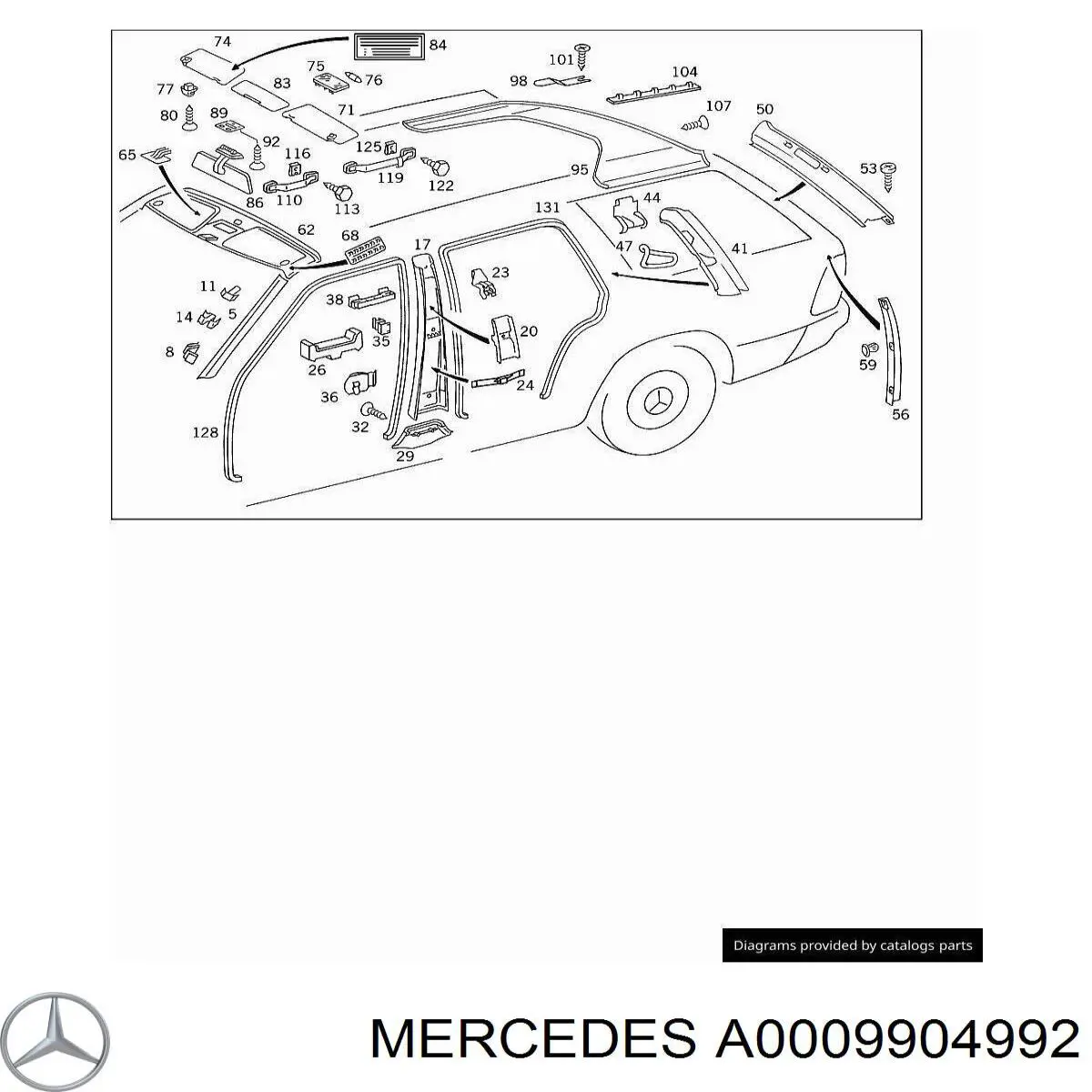 A0009904992 Mercedes 