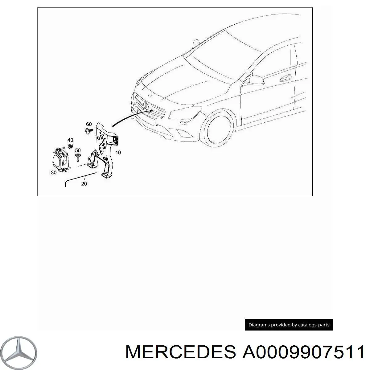 A0009907511 Mercedes 