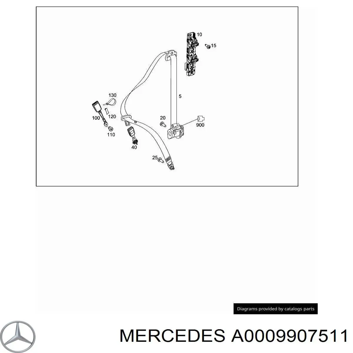  Mercedes A0009907511 preço, a partir de 3,76 USD