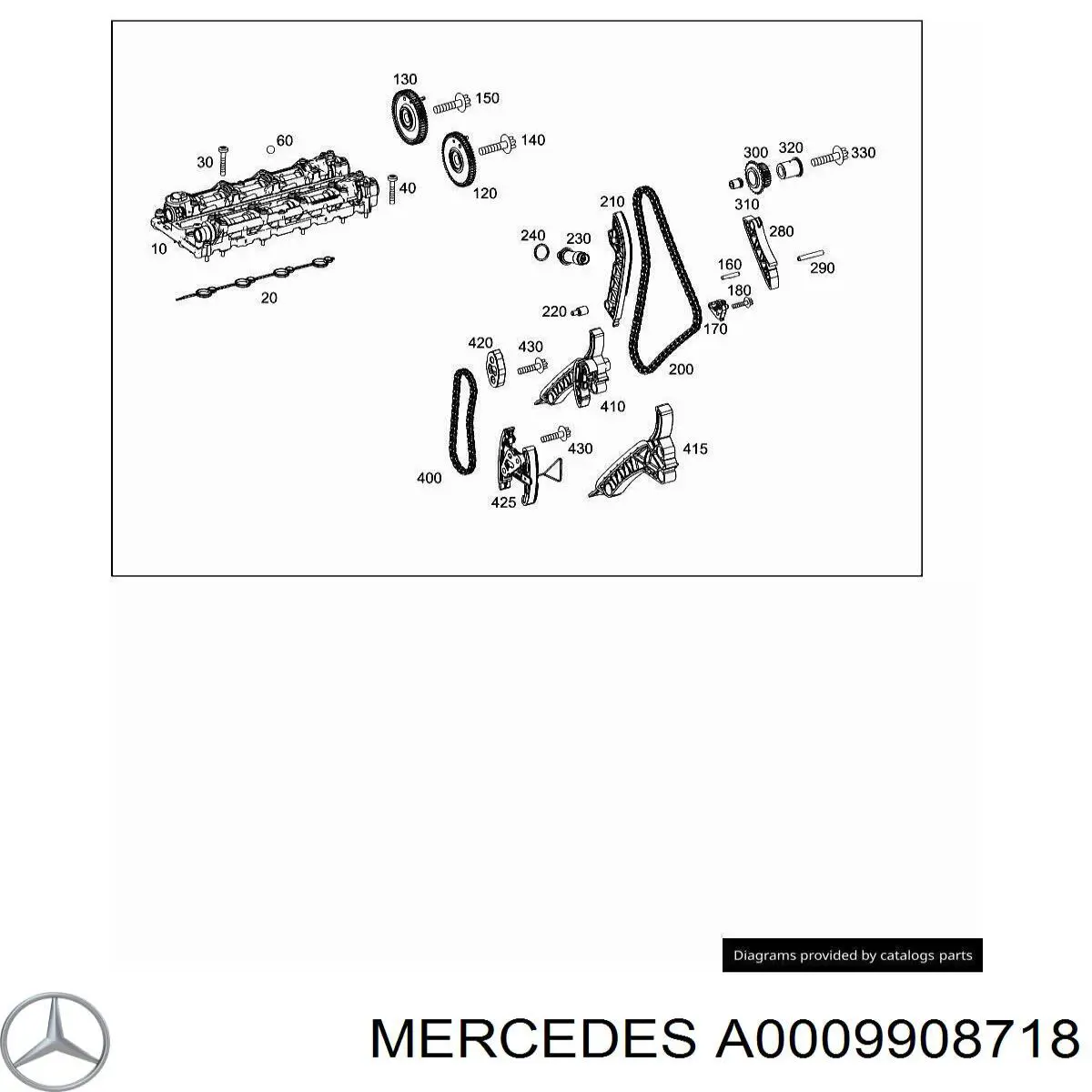 0009908718 Mercedes Parafuso de cama da árvore distribuidora