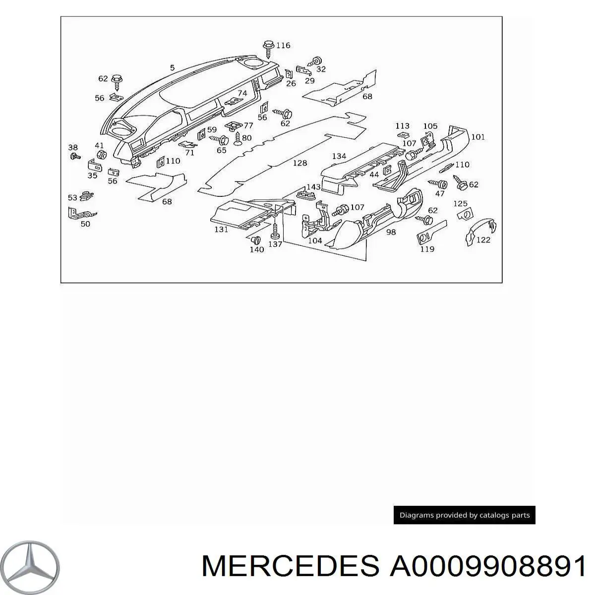 A0009908891 Mercedes 